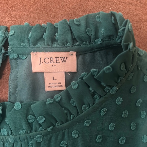 J.Crew Teal Sleeveless Blouse - Picture 2 of 2